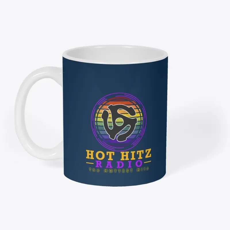 Hot Hitz Radio 45 Adapter Logo Rainbow